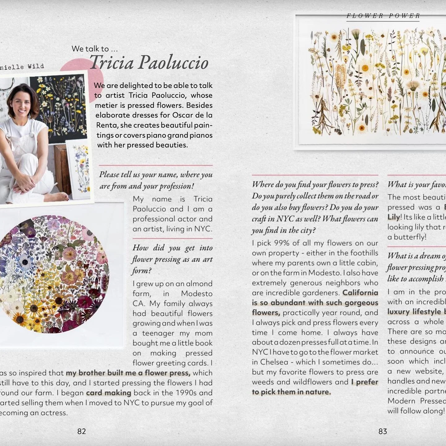 @sister_mag interviewed me a few months ago and I just learned the article has come out. What a cool magazine...and other pressed flower artists are interviewed as well. You can swipe up in my stories to read if you like?  Thank you to @universerspho