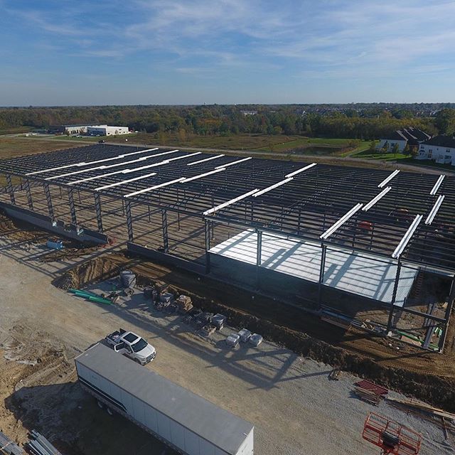 Took the drone out to get some shots of our NewPro project in Westfield, IN. Nothing like seeing the metal go up for a new project!