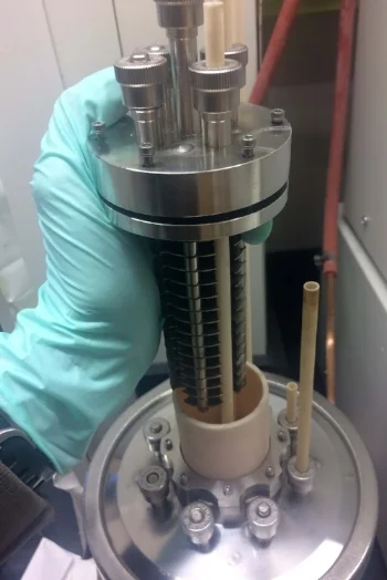 Electrolyzer cell as built for laboratory experimentation.