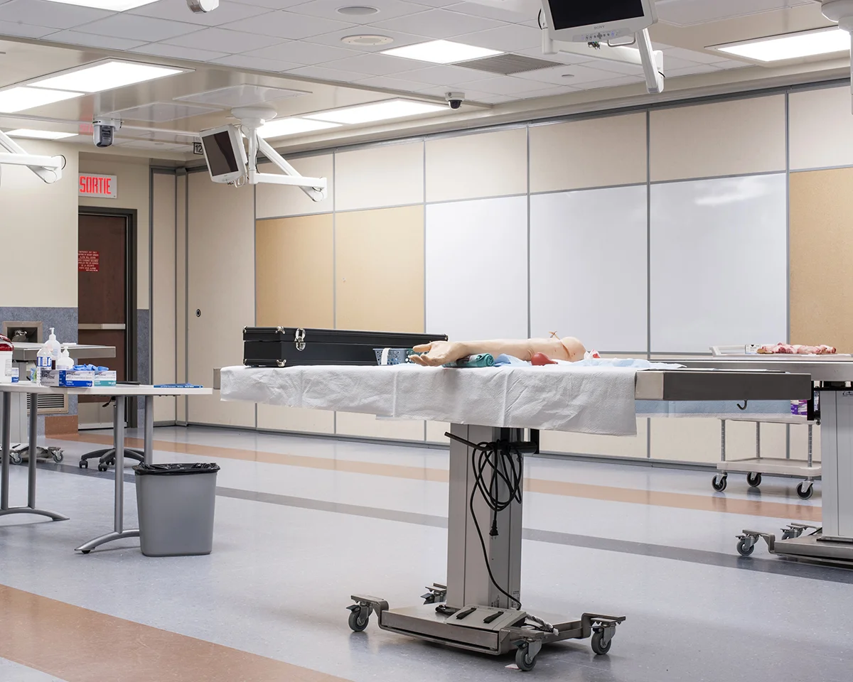 Lab, Arnold and Belma Steinberg Simulation Centre, McGill Faculty of Medicine, Montréal, Québec, 2014
