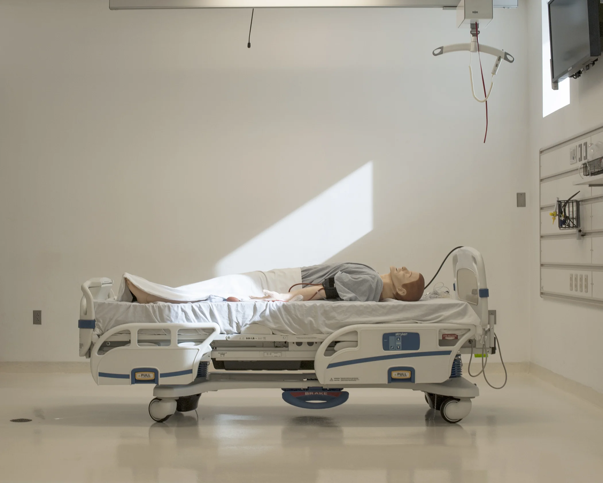 Sim Man, NYSim, Bellevue Hospital, Manhattan, New York, 2014