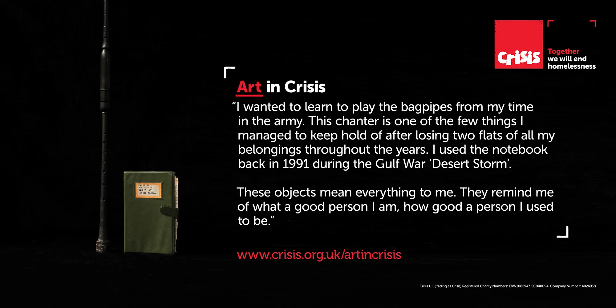 I've been working in collaboration with homeless people through Crisis Skylight Edinburgh as part of the charities 50 year anniversary using a 50-year-old twin lens reflex. An outdoor exhibition has been placed around Edinburgh on billboard and poster sites allowing 24hr access and as wide an audience as possible to the images and stories. 32 images from the project are also being exhibited at Edinburgh's Central Library. Launch: Join us for the exhibition launch on Wednesday 5th July at Art and Design Library (within the Central Library), George IV Bridge, Edinburgh EH1 1EG. Routemaster bus leaves at 630pm to visit the billboards. 5:30 PM to 7:30 PM Exhibition: 4 - 29 July Art and Design Library (within the Central Library), George IV Bridge, Edinburgh EH1 1EG Billboards and Posters: Throughout Edinburgh, throughout July More info on the nationwide project at www.crisis.org.uk/get-involved/art-in-crisis /