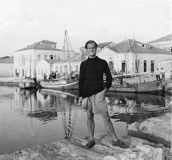 Paddy in Ithaca in 1946, photographed by Joan Leigh Fermor.