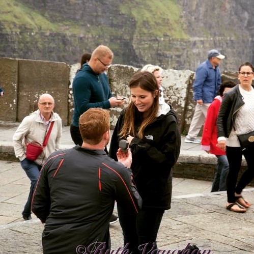 Colton, Angi's son, proposing to Gabrielle in Ireland in June.