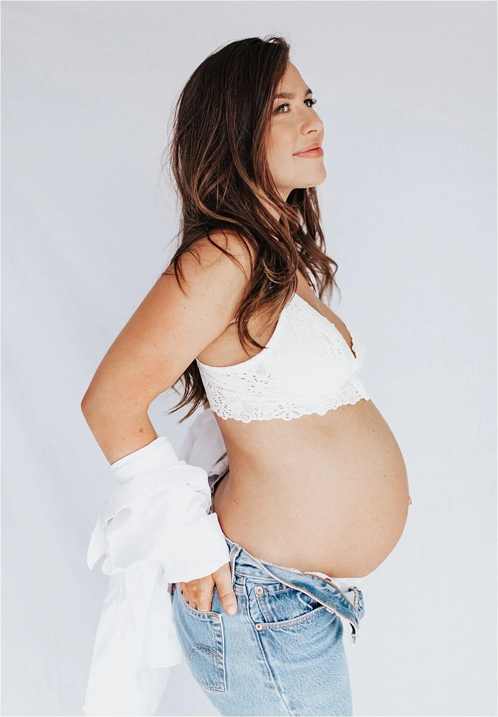Studio Maternity Photos | Tori