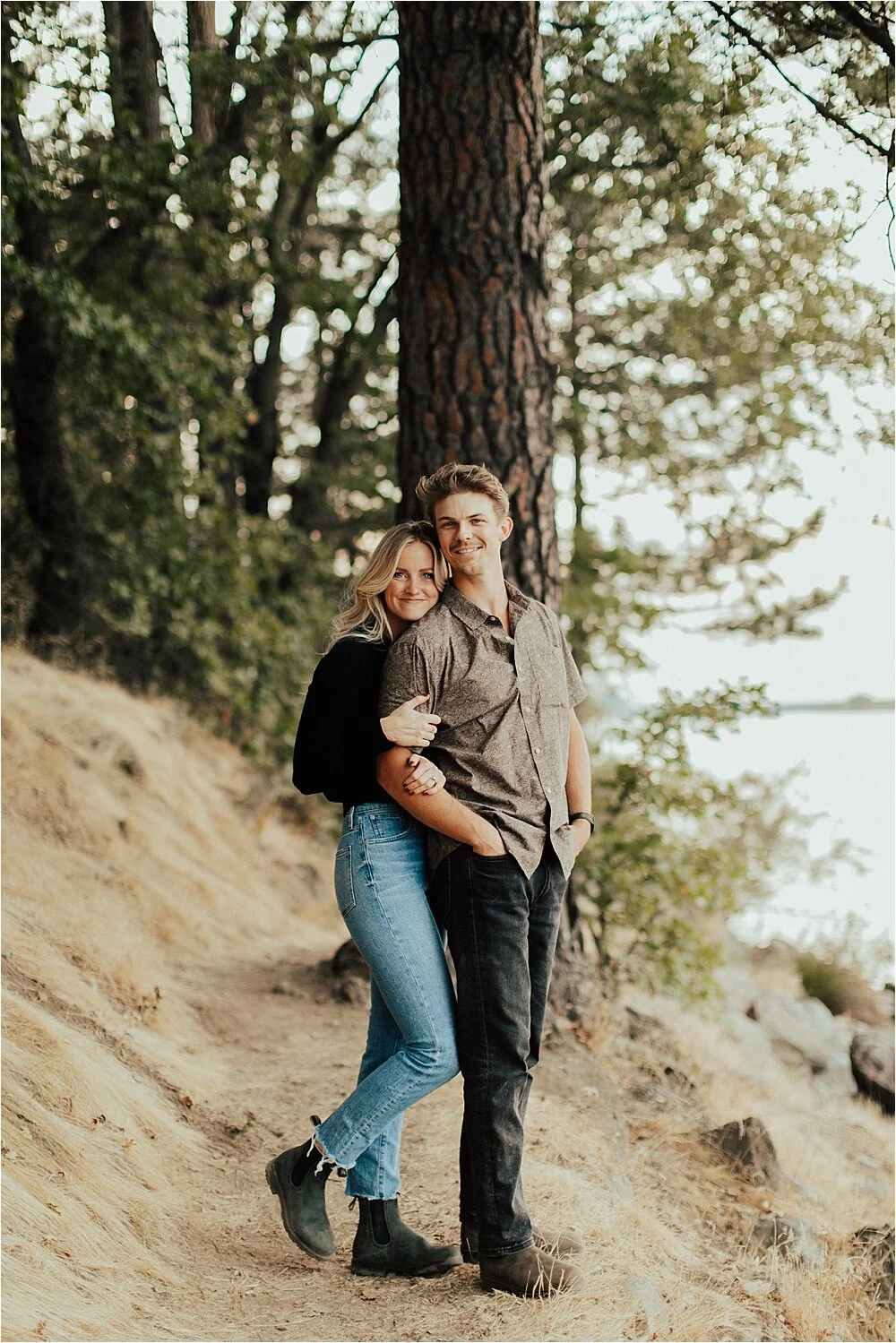Lake Cuyamaca Engagement Session | Delayni + Jeff