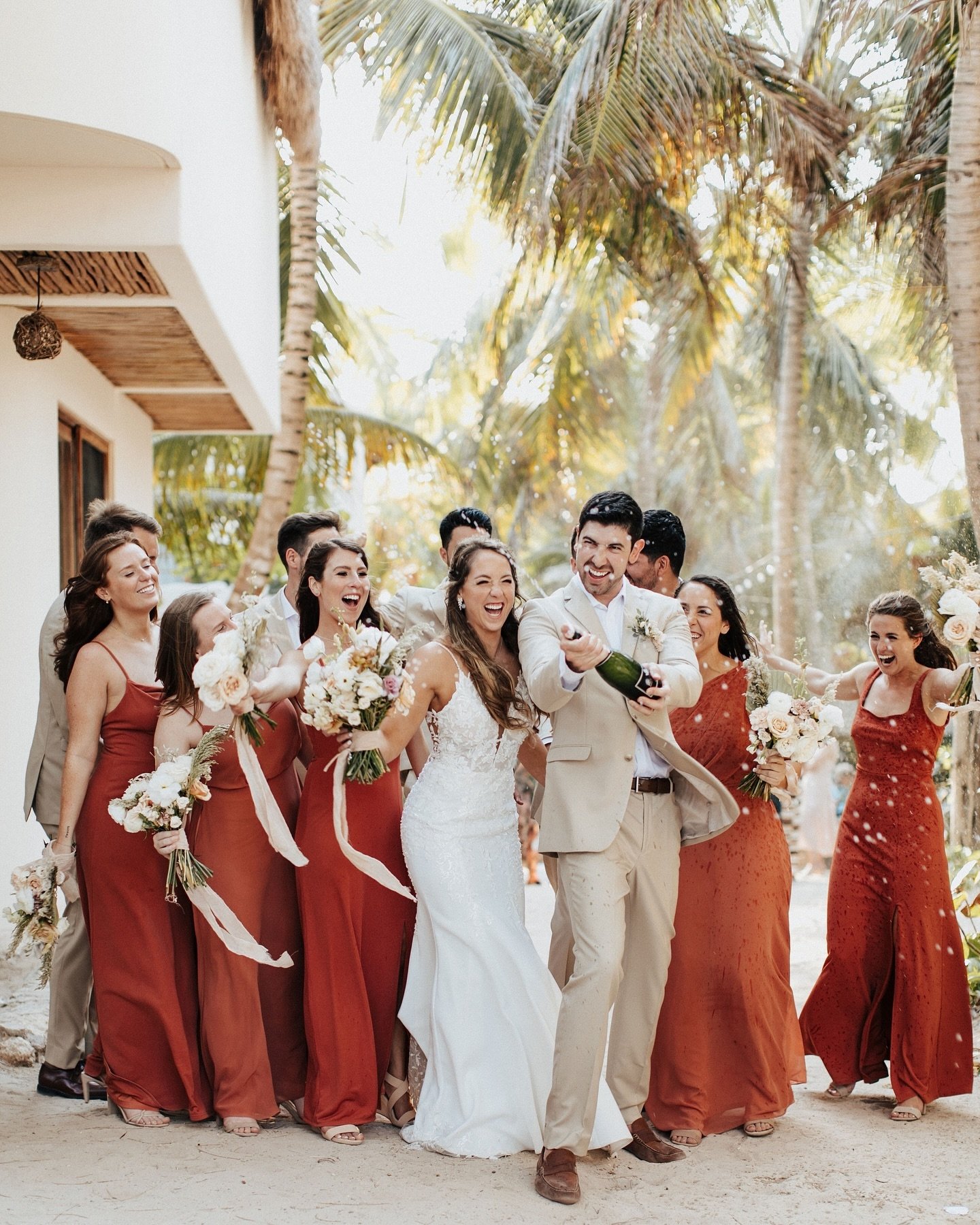 Feeling very pregnant and wishing I could be back shooting this wedding in Mexico with a spicy marg in my hand! Lol Emilee + Gabe&rsquo;s Tulum wedding was so epic in every way!!!