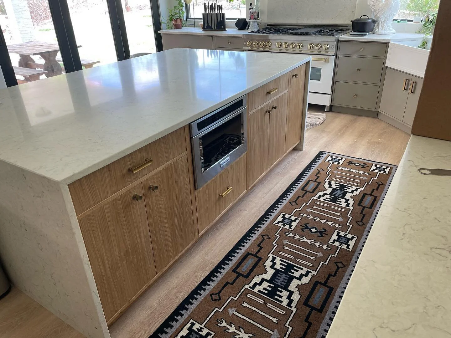 A couple shots from a recently completed kitchen featuring some #madeatthecompound frameless inset cabinets!
