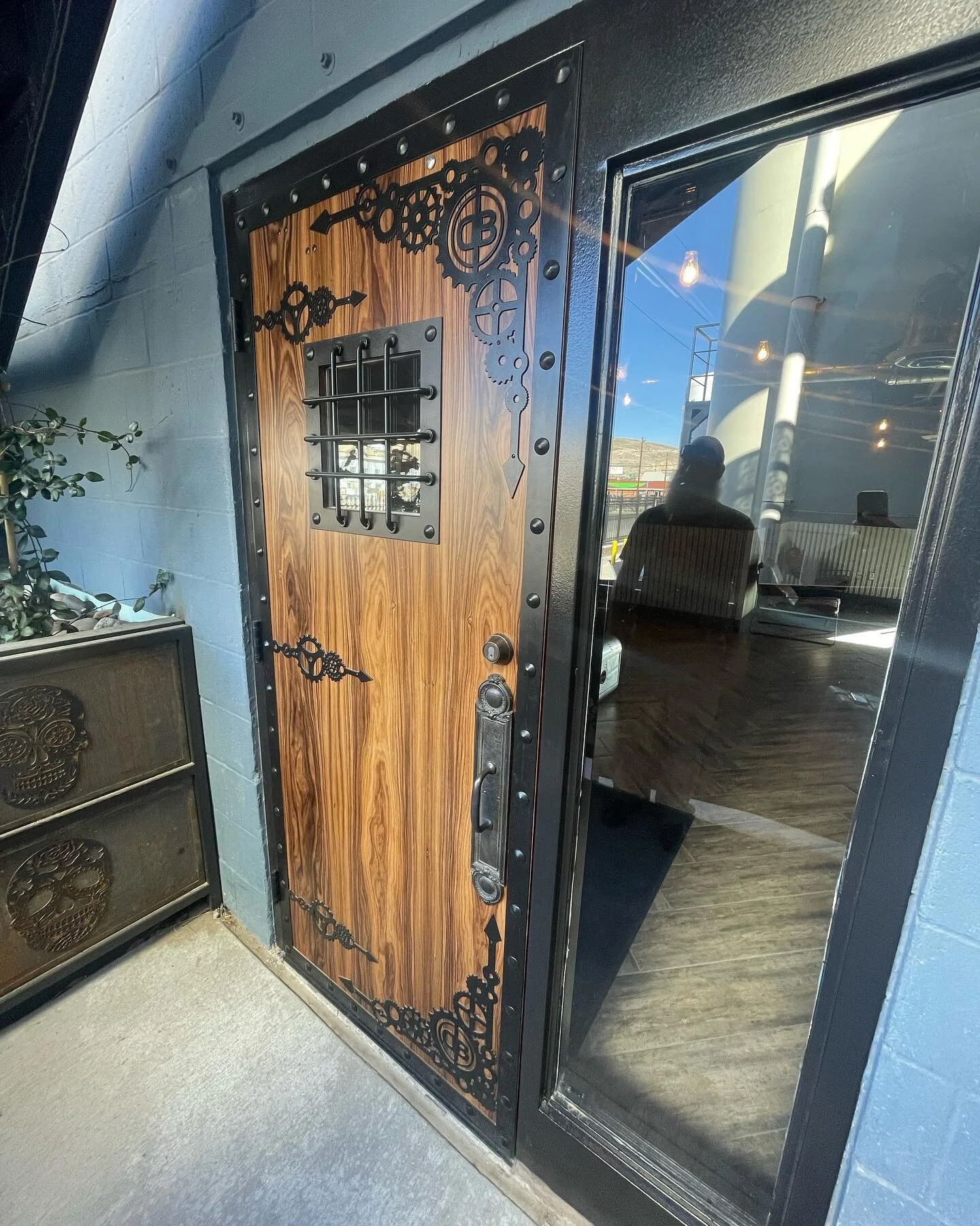 We got to get a close look at some of @blackknucklemetals amazing workmanship at @deadbeachbrewery.  We&rsquo;ve watched these enormous gates come together at his shop for a while now since we share a building, but seeing them in person is a huge tes