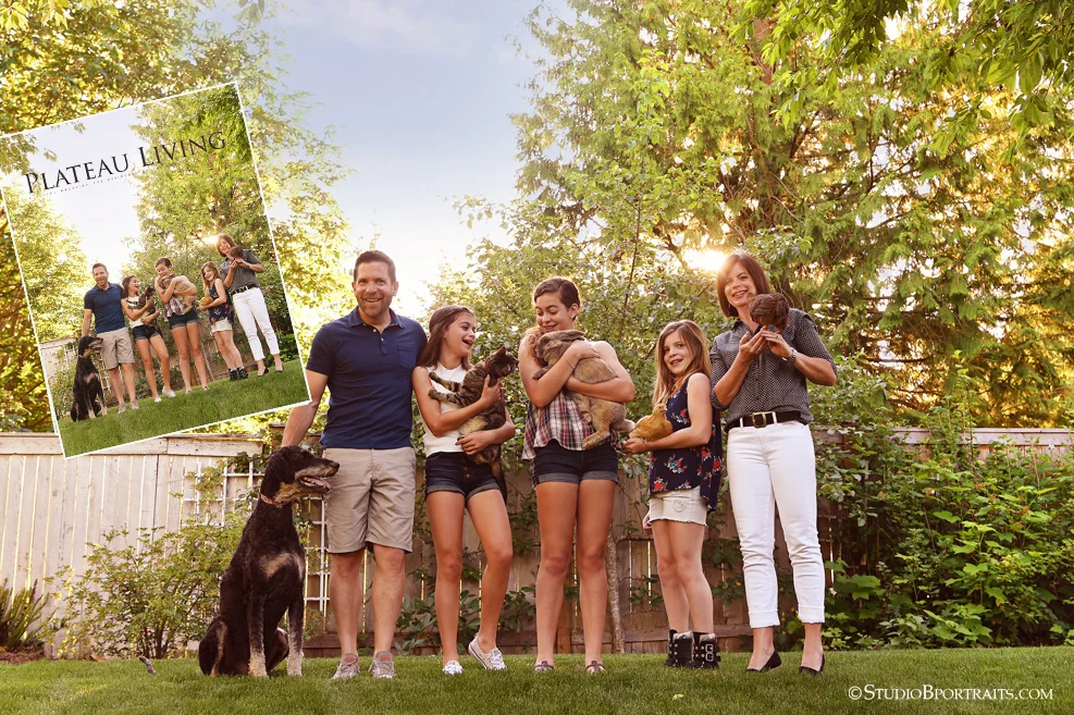 Plateau Living Magazine Cover for August photographed by Studio B Portraits Brooke Clark
