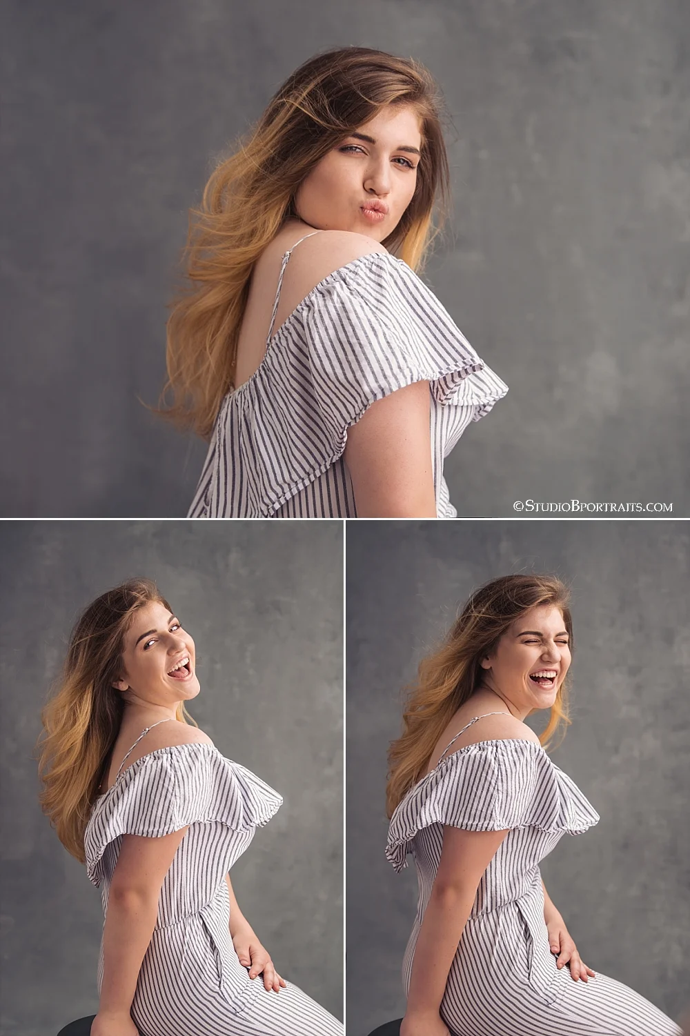 Studio B Portraitsw_Best senior pictures photographer in Seattle_pretty girl in ruffle top_0127.jpg
