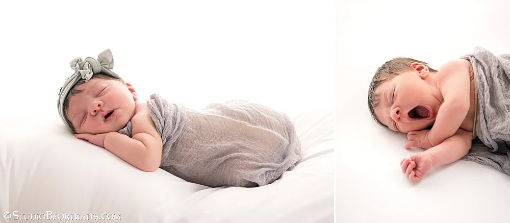 The studio is always warm so that the little ones feel sleepy and oh so snuggly