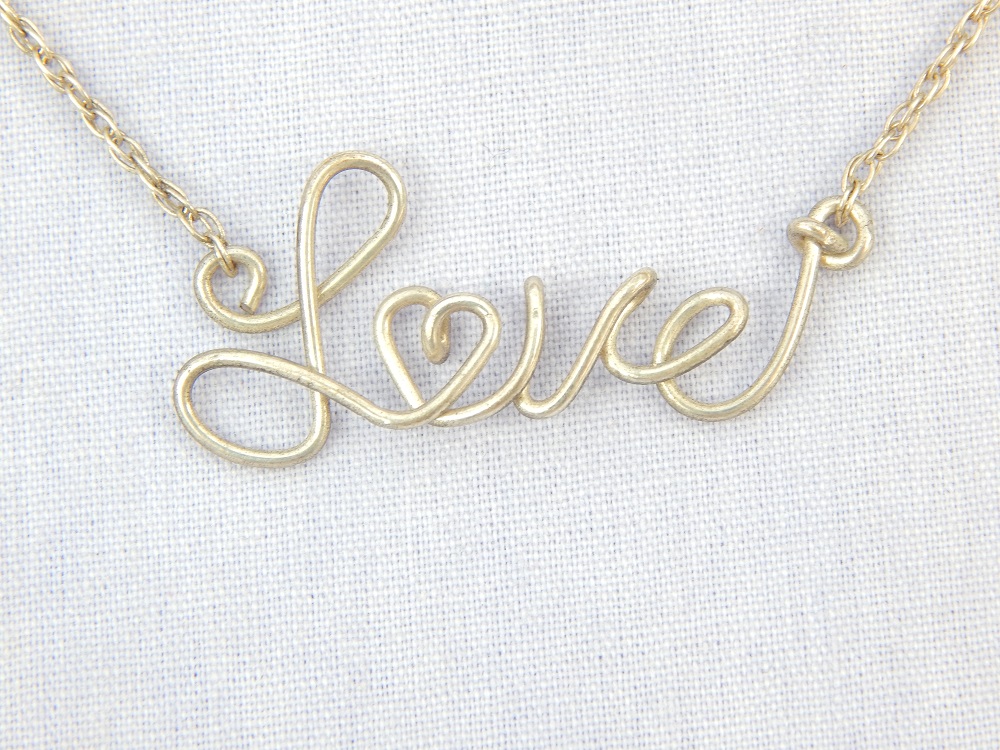 Classic Love Necklace — Your Name with 