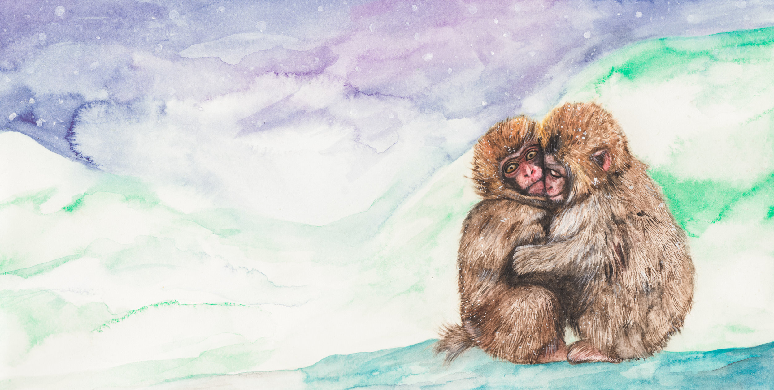If we were arctic monkeys, In a frigid, icy, storm, We’d nestle our bodies close, To keep each other warm.