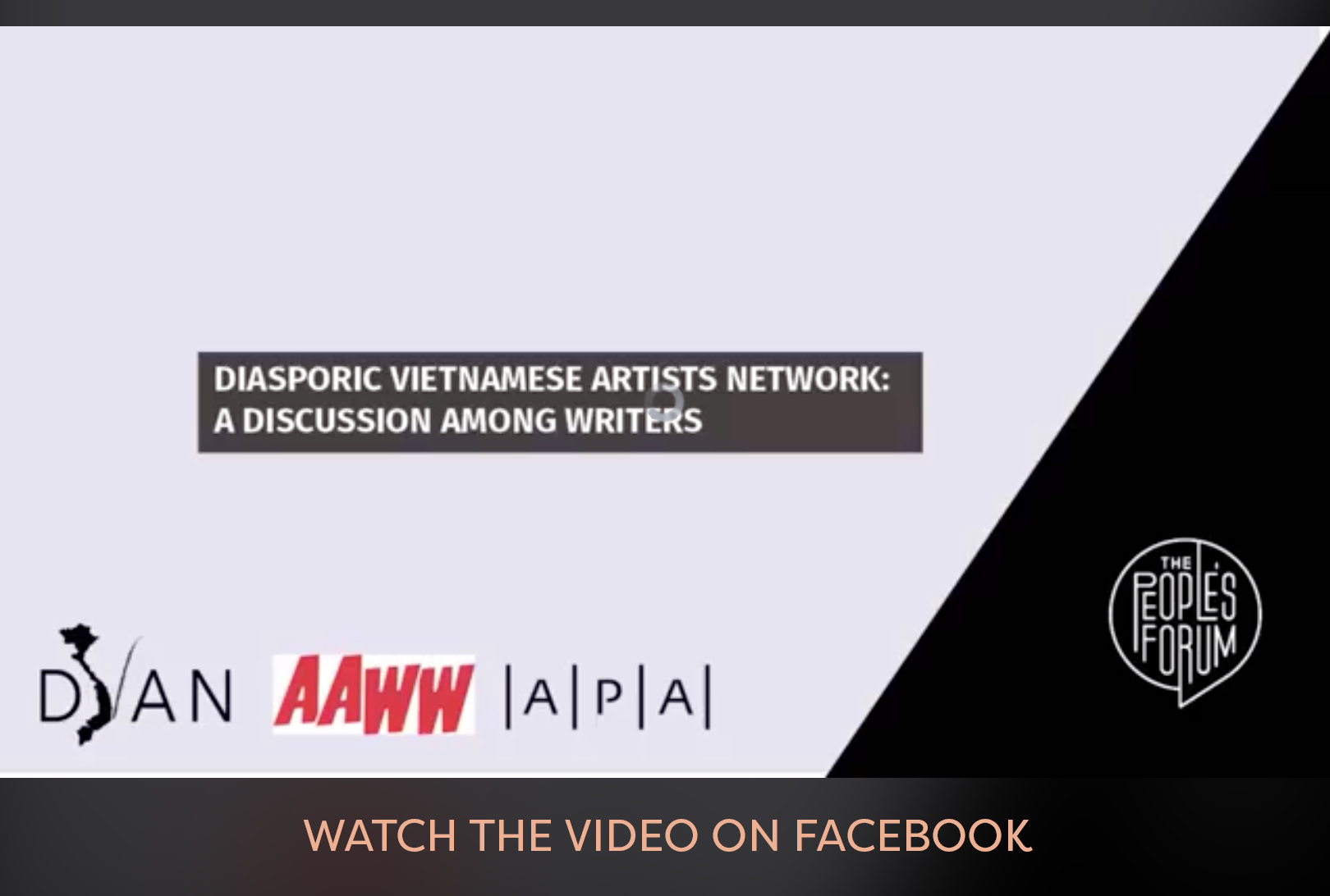 AAWW: Diasporic Vietnamese Artist Network: A Discussion Among Writers