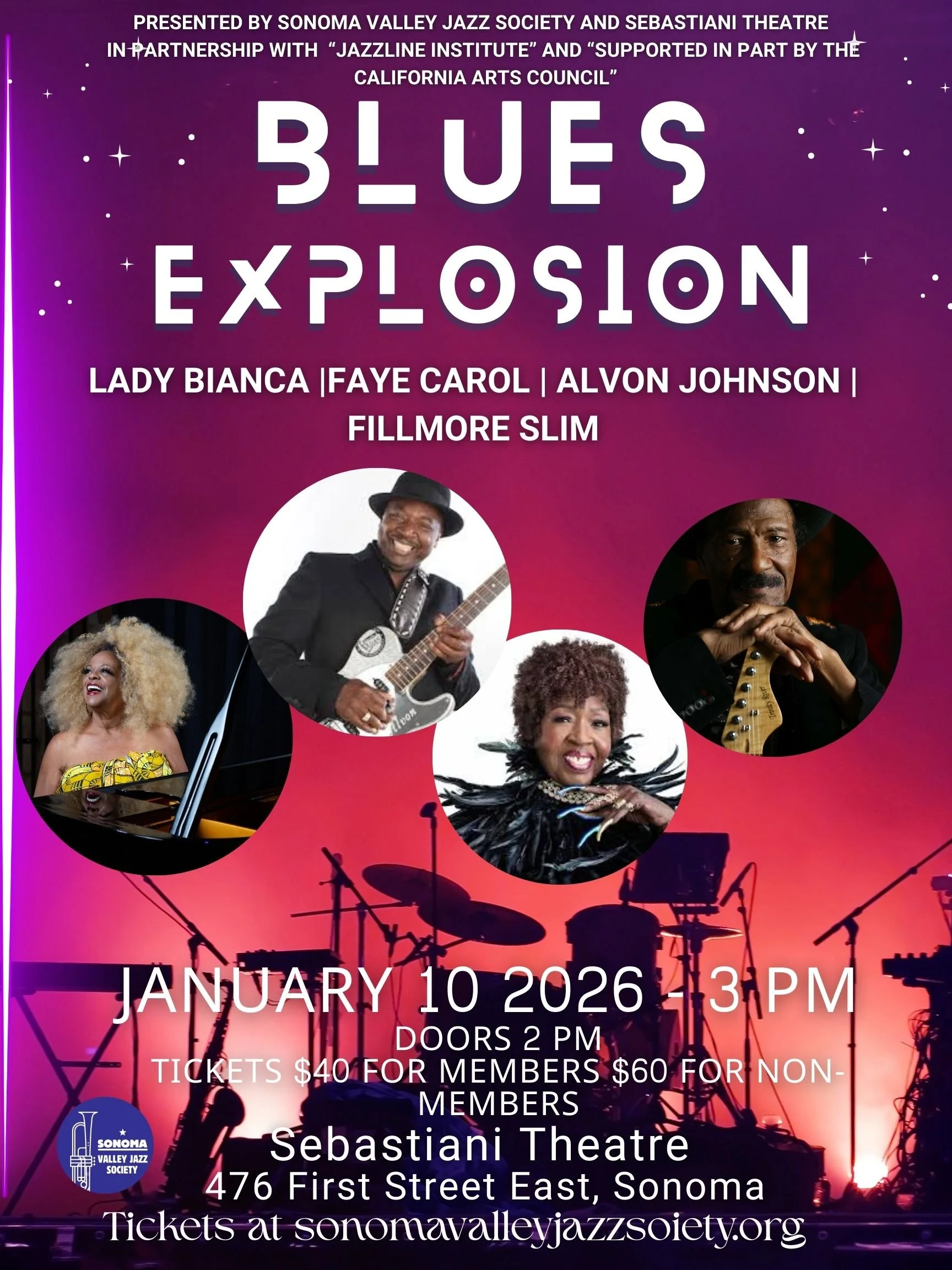 Blues Explosion: Presented By The Sonoma Valley Jazz Society