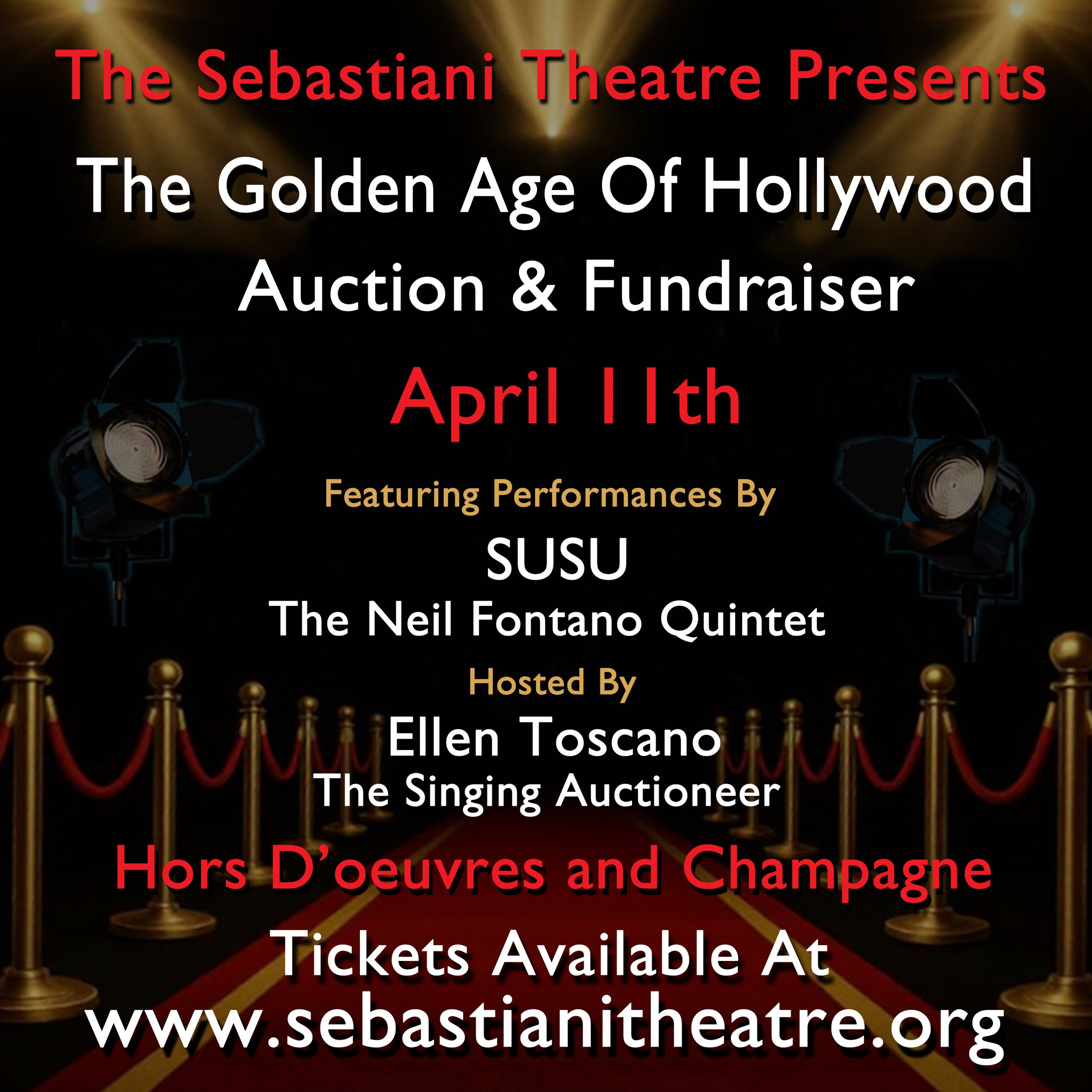 ON SALE NOW! 3rd Annual Gala Fundraiser &amp; Auction April 11th 