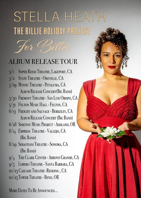 Stella Heath: The Billie Holiday Project For Billie Album Release Tour!