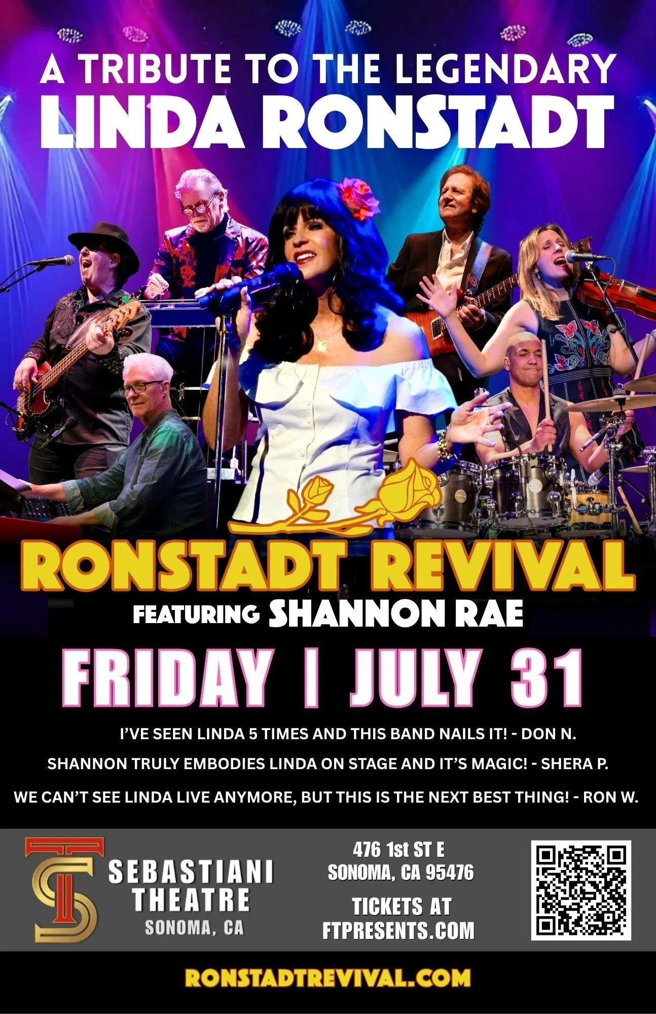 Ronstadt Revival: A Tribute To Linda Ronstadt Frazier Trager Presents
