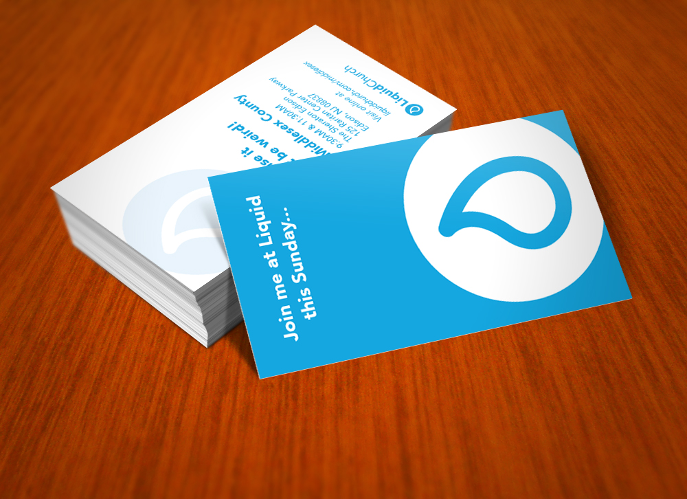 Liquid Church Invite Cards