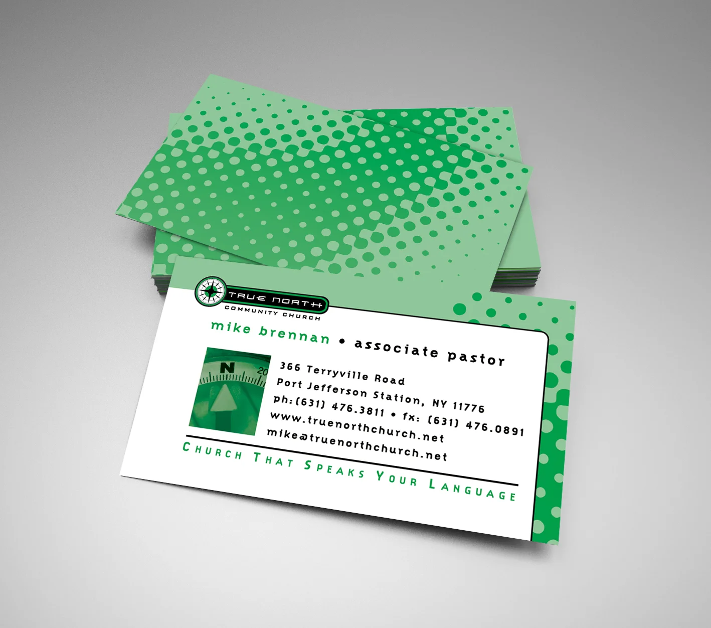 Business Card Design For True North Community Church