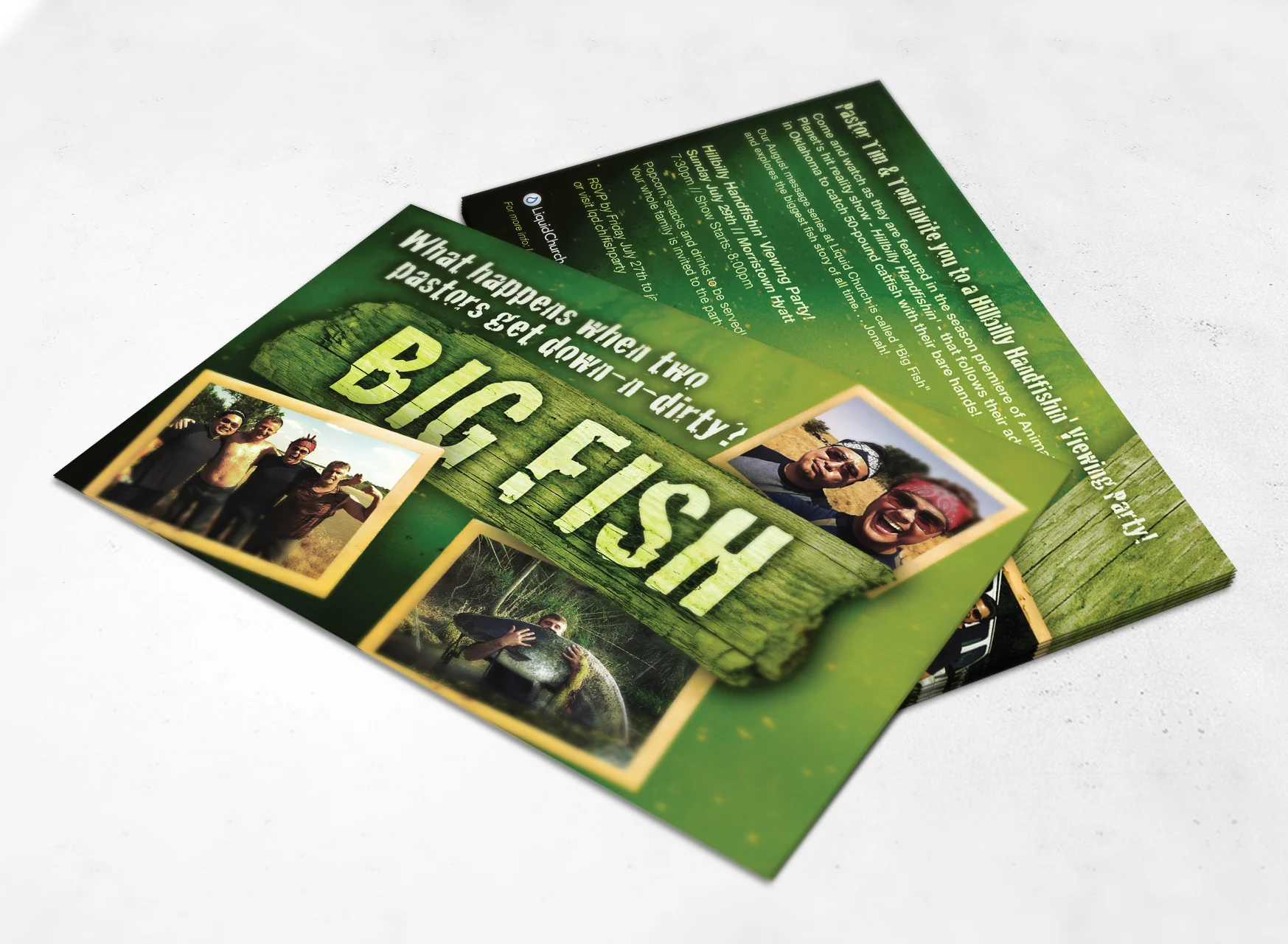 Big Fish Series Postcard For Liquid Church