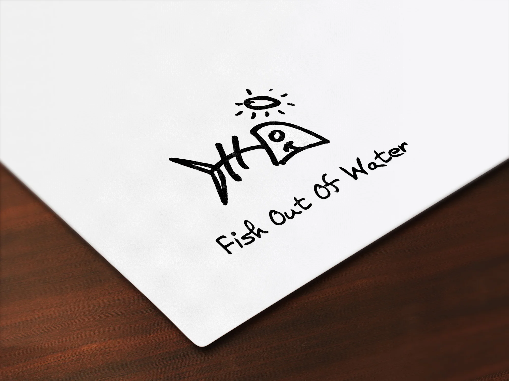 Fish Out of Water Band Logo Design