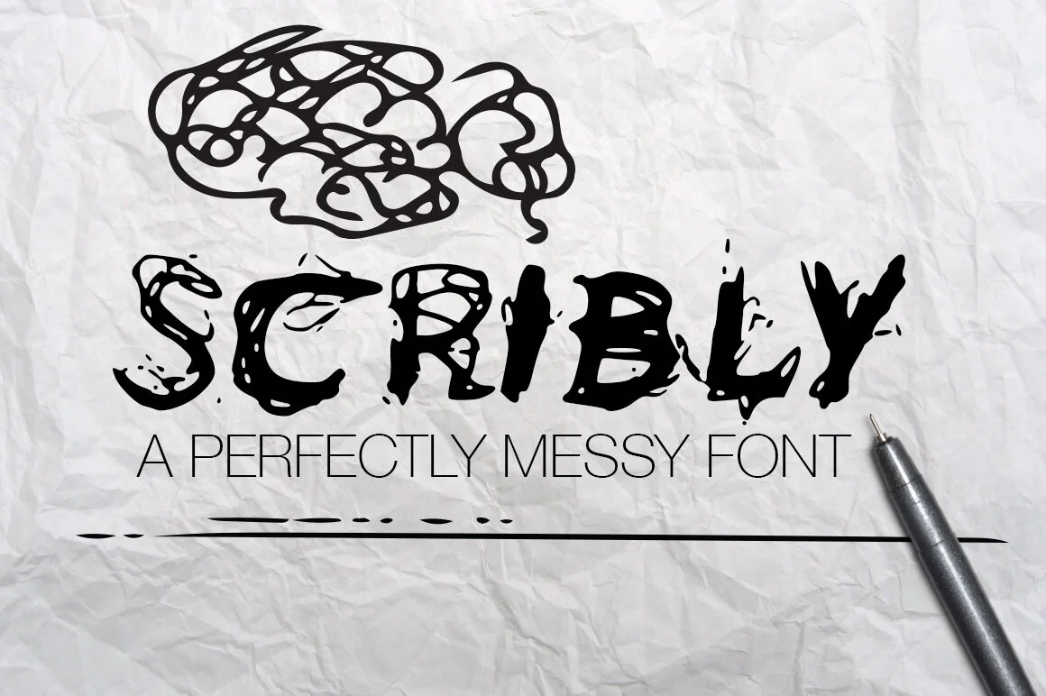 Scribly - a perfectly messy font
