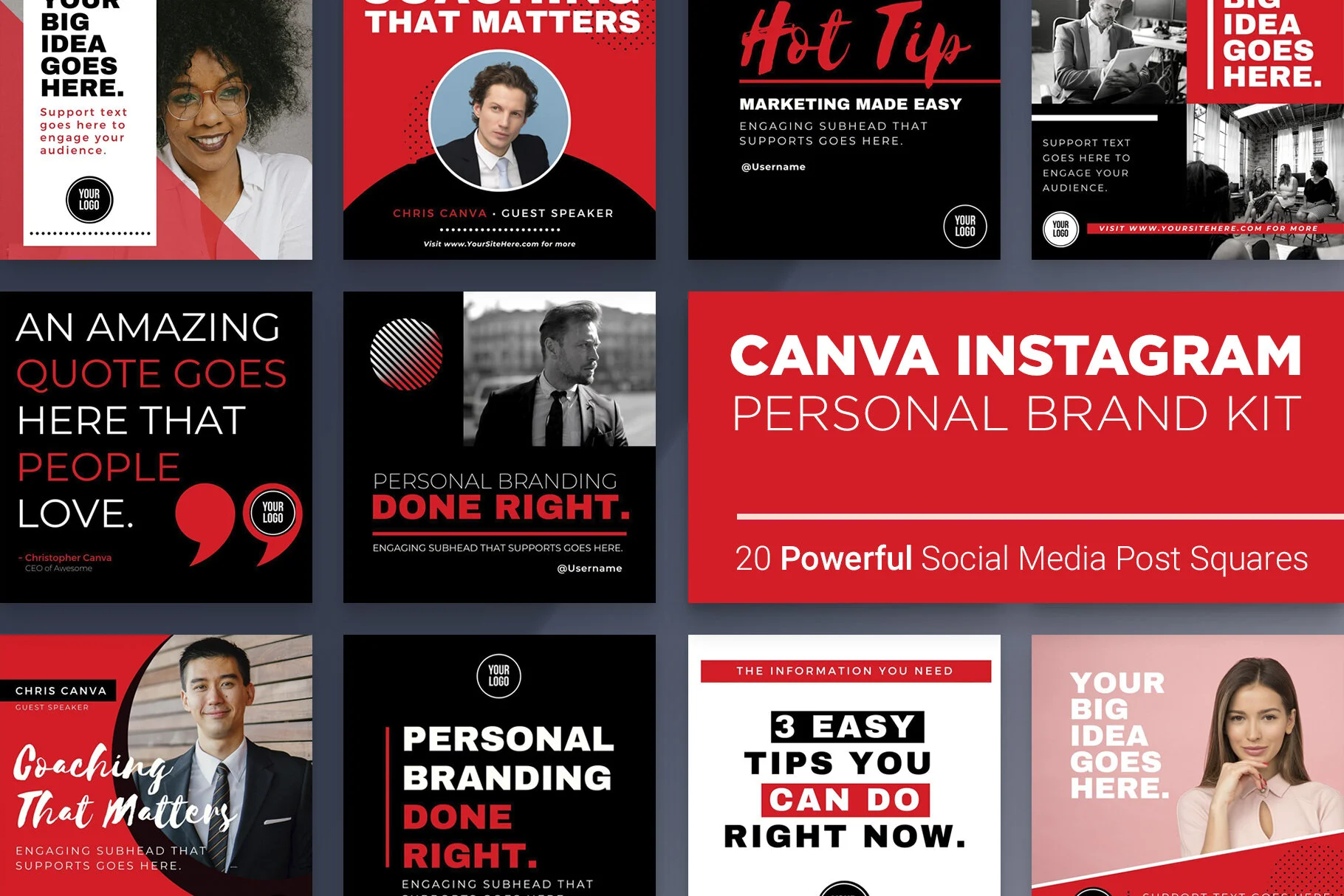 Canva Social Media Kit Templates for Kingdom Business Owners