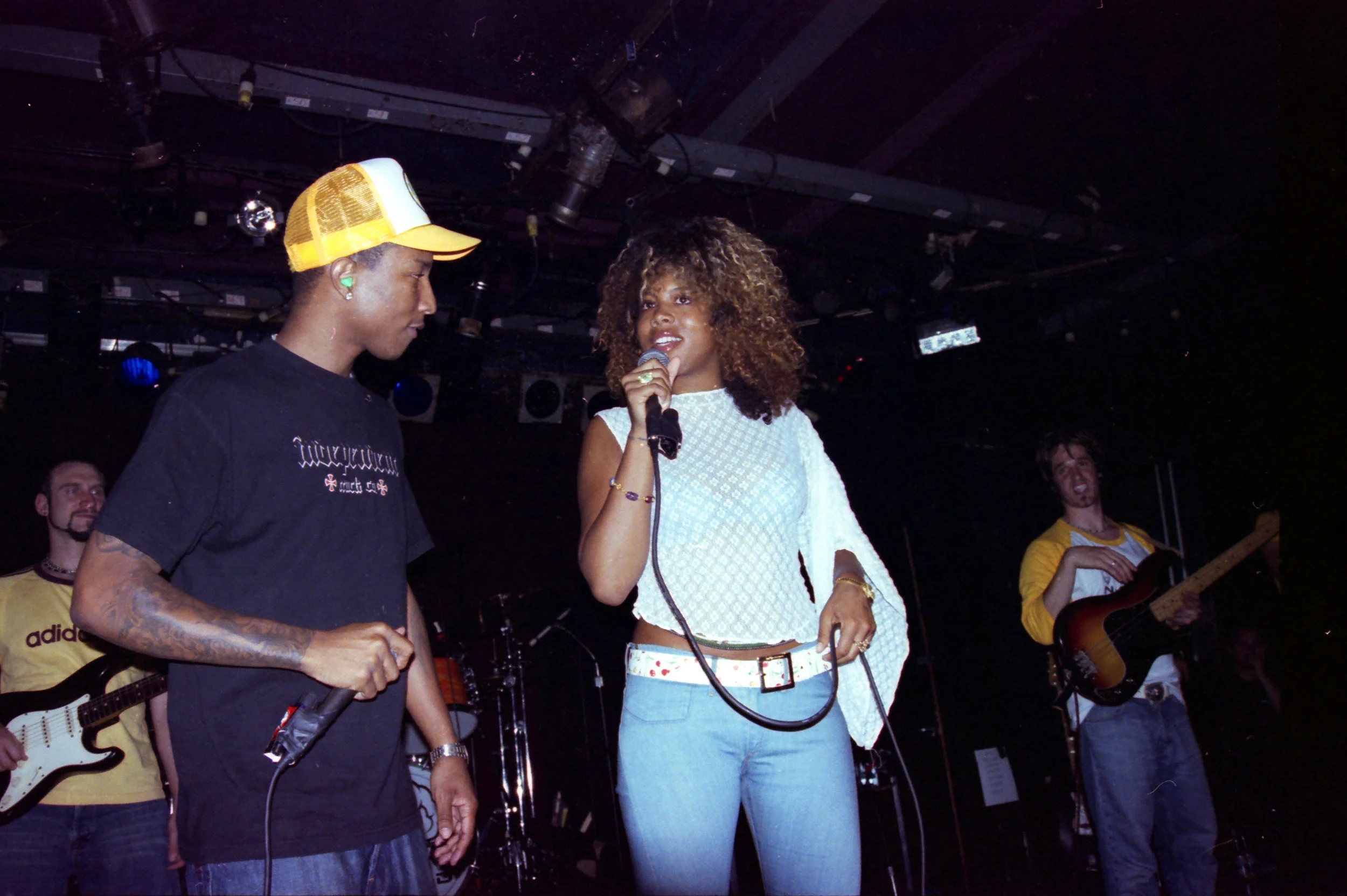 Pharrell Williams of N.E.R.D. and Kelis at Paradise Rock Club (2002)