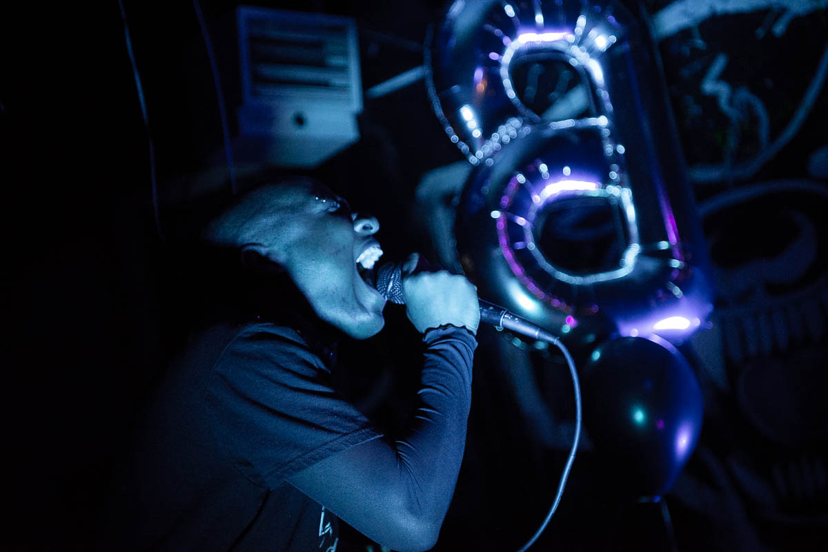YATTA performing at Silent Barn's Last Rites on Sunday, April 29, 2018.