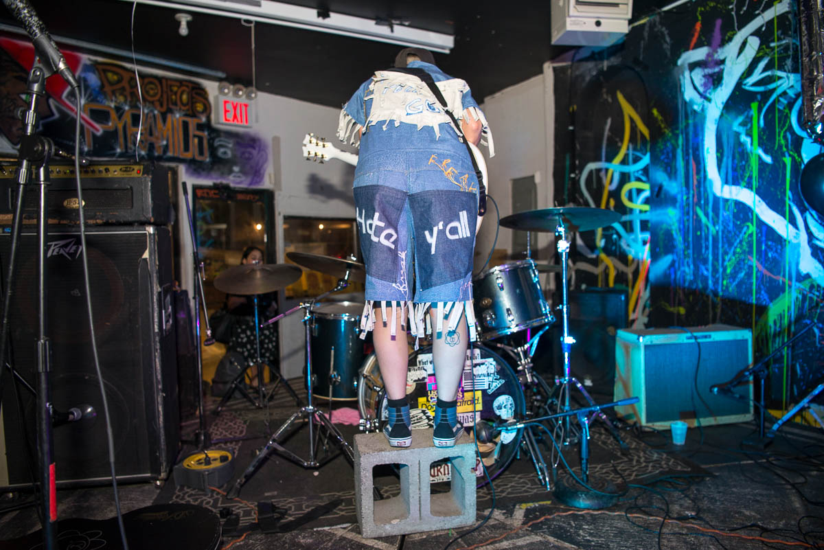 During Mallrat's duo set at Last Rites at Silent Barn on Sunday, April 29, 2018.