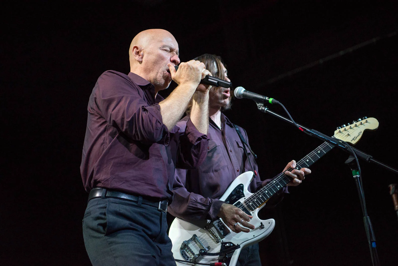 Matt Johnson and Barrie Cadogan of The The performing at Brooklyn Steel on Sunday, September 16, 2018.