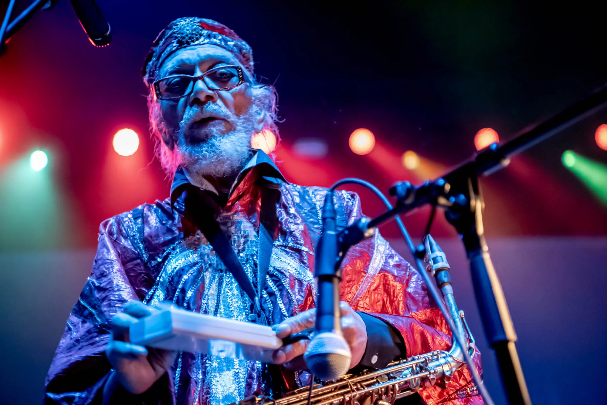 Marshall Allen of The Sun Ra Arkestra at Hammerstein Ballroom on Saturday, December 9, 2018.
