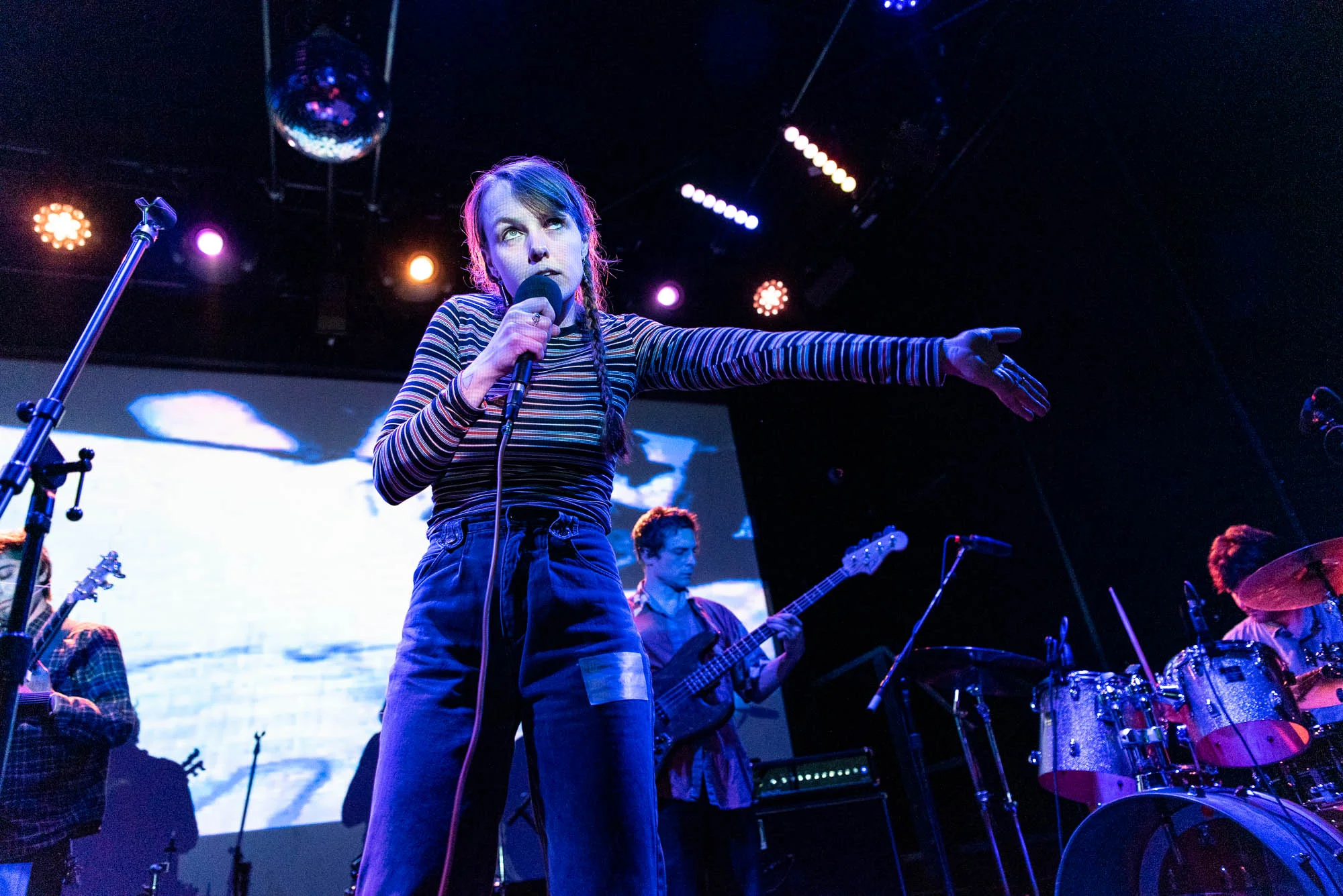 Guerilla Toss during their opening set for Big Ups’ final show on Friday, January 18, 2019.