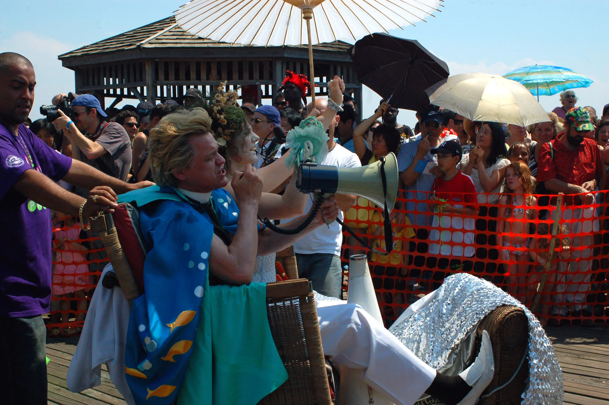 King Neptune and Queen Mermaid during Mermaid Parade on Saturday, June 21, 2008.