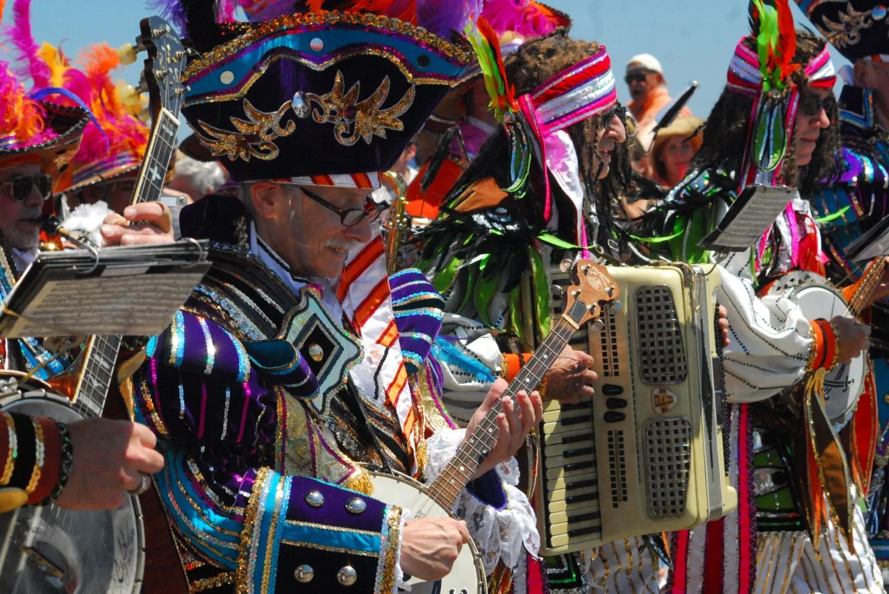 Musicians performing at the Mermaid Parade on Saturday, June 23, 2007.