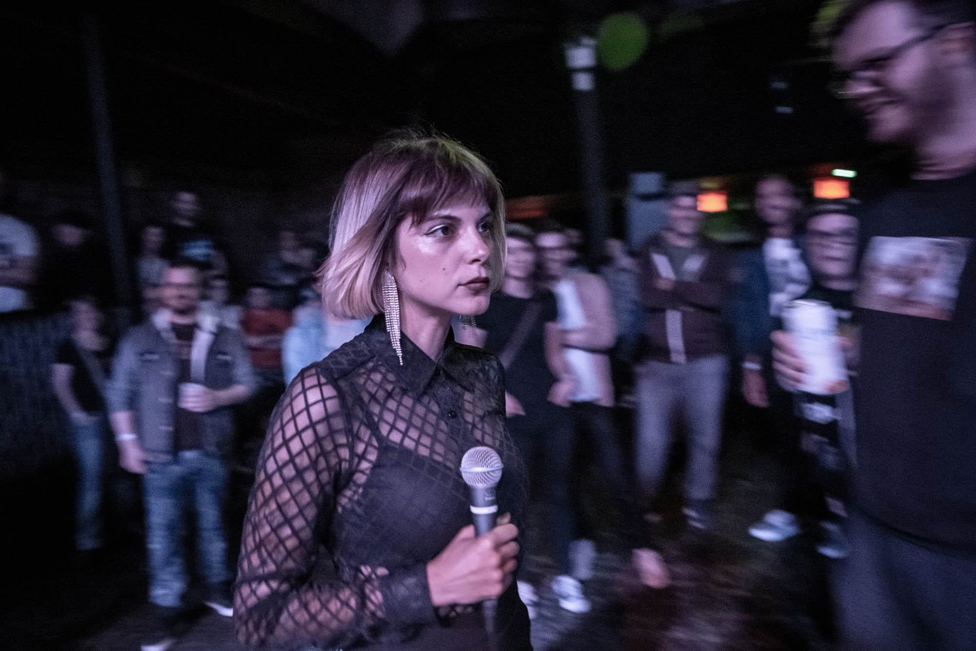 Ali Carter of Control Top in the audience during Control Top’s performance at Music Hall of Williamsburg on Friday, May 17, 2019.