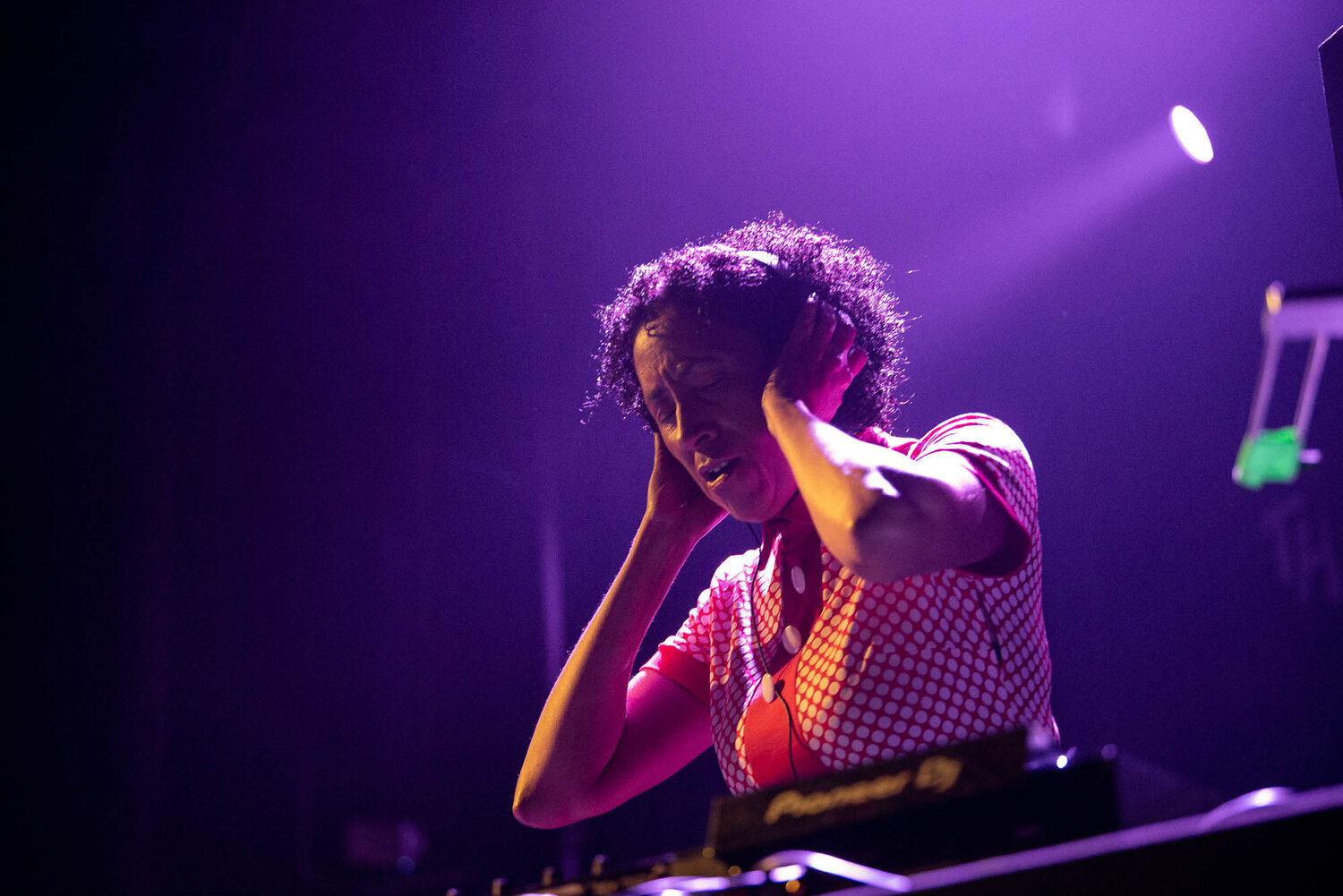 DJ Rhoda Dakar during her set at Gramercy Theatre on Wednesday, September 11, 2019.