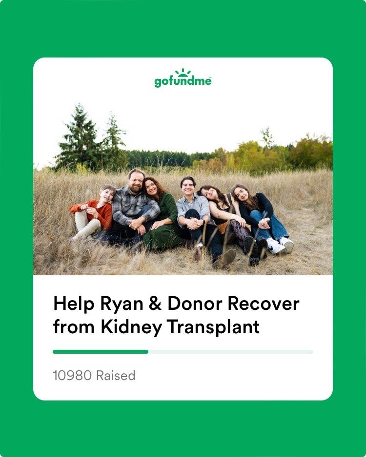 Hello Kalos fans! Eric here. Many of you will know about our friend and fiddler Ryan being in need of a kidney transplant. The good news is he's been matched with a donor! This is a tremendous life giving gift. We're so looking forward to being able 