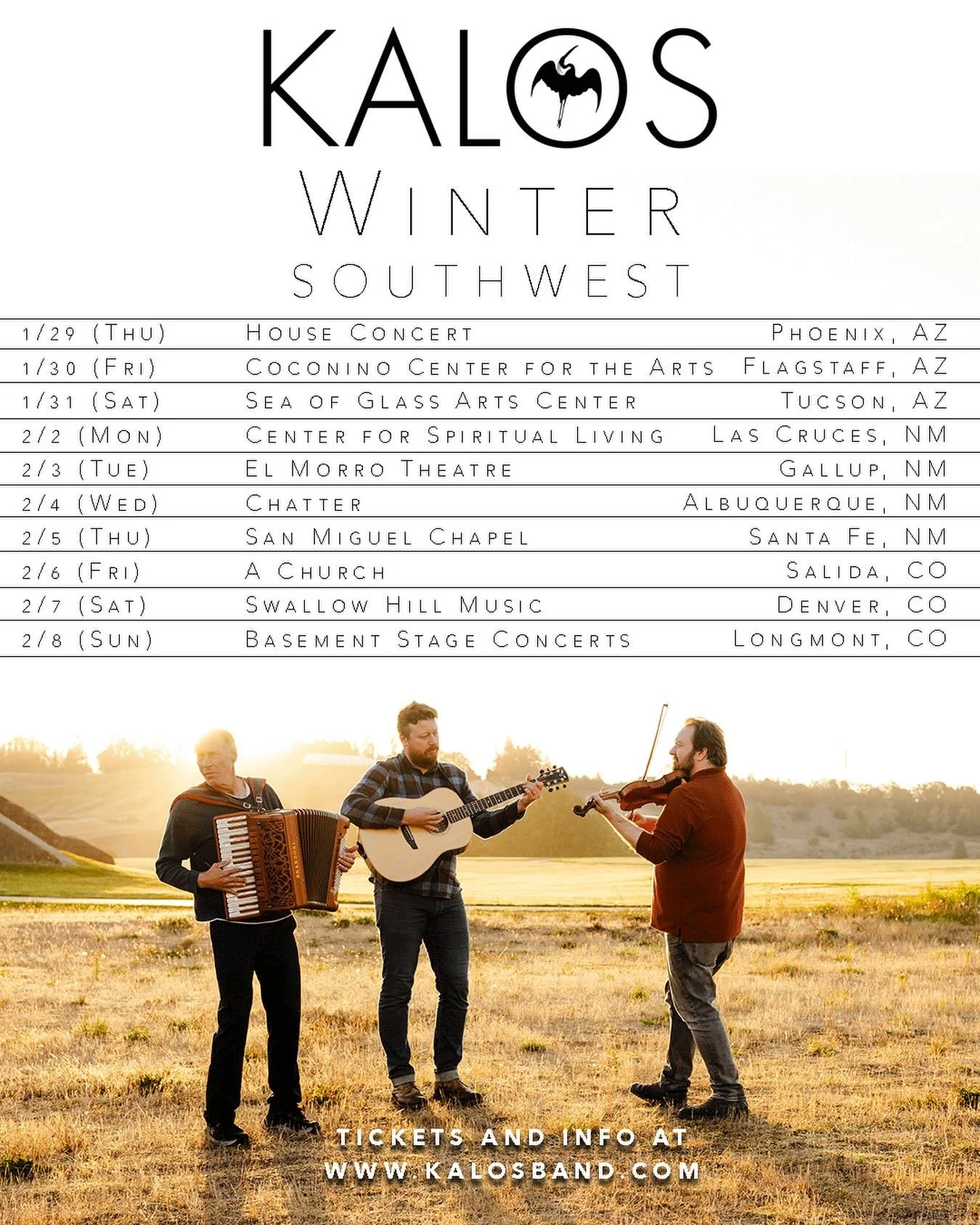 New year, new tour! Excited to be back on the road in a couple weeks. We were in this region for the first time last year and it was an absolute highlight! This time, we&rsquo;ll be playing music from our upcoming album, which will be released this S