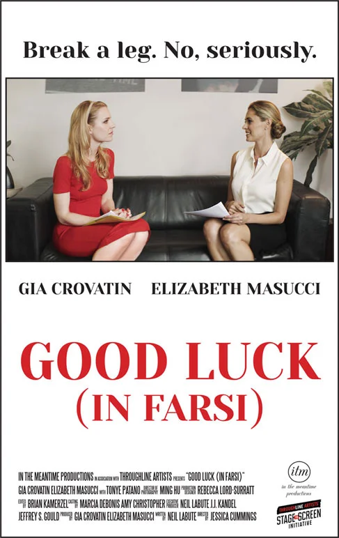 GOOD LUCK (IN FARSI) A comic tale of two actresses vying for the same role on a television show. They sit in a casting office waiting their respective turns while looking for ways to psych each other out before their auditions. A humorous glimpse at the small, bitter rivalries we all share in life. Coming 2017.