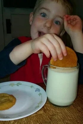 Yummm....Fresh Milk & Cookies