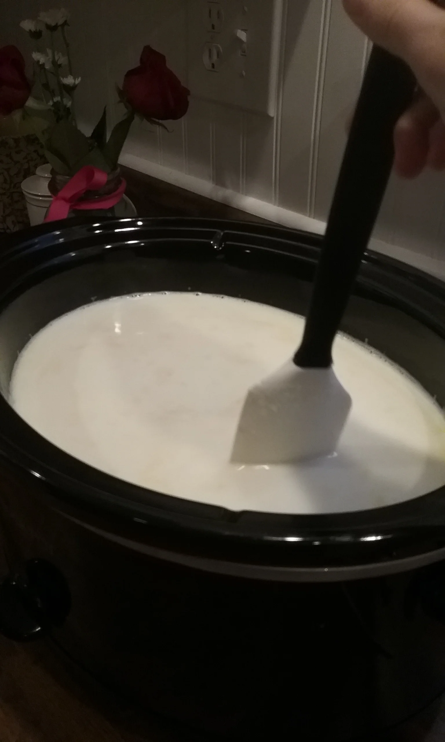 Step Five: After 3 minutes has passed, stir in the culture with an up and down motion.