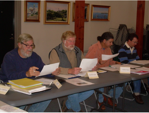 Joel Fox; Carl Breivogal, Wellfleet Herring Warden; Stephen Spear, Natural Resources Conservation Service, USDA; Steve Block, NOAA Restoration Center.