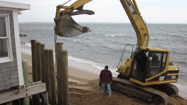  Installation of spaced pilings 