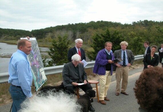  Presenting the largest Atlantic salt marsh restoration to local leaders 