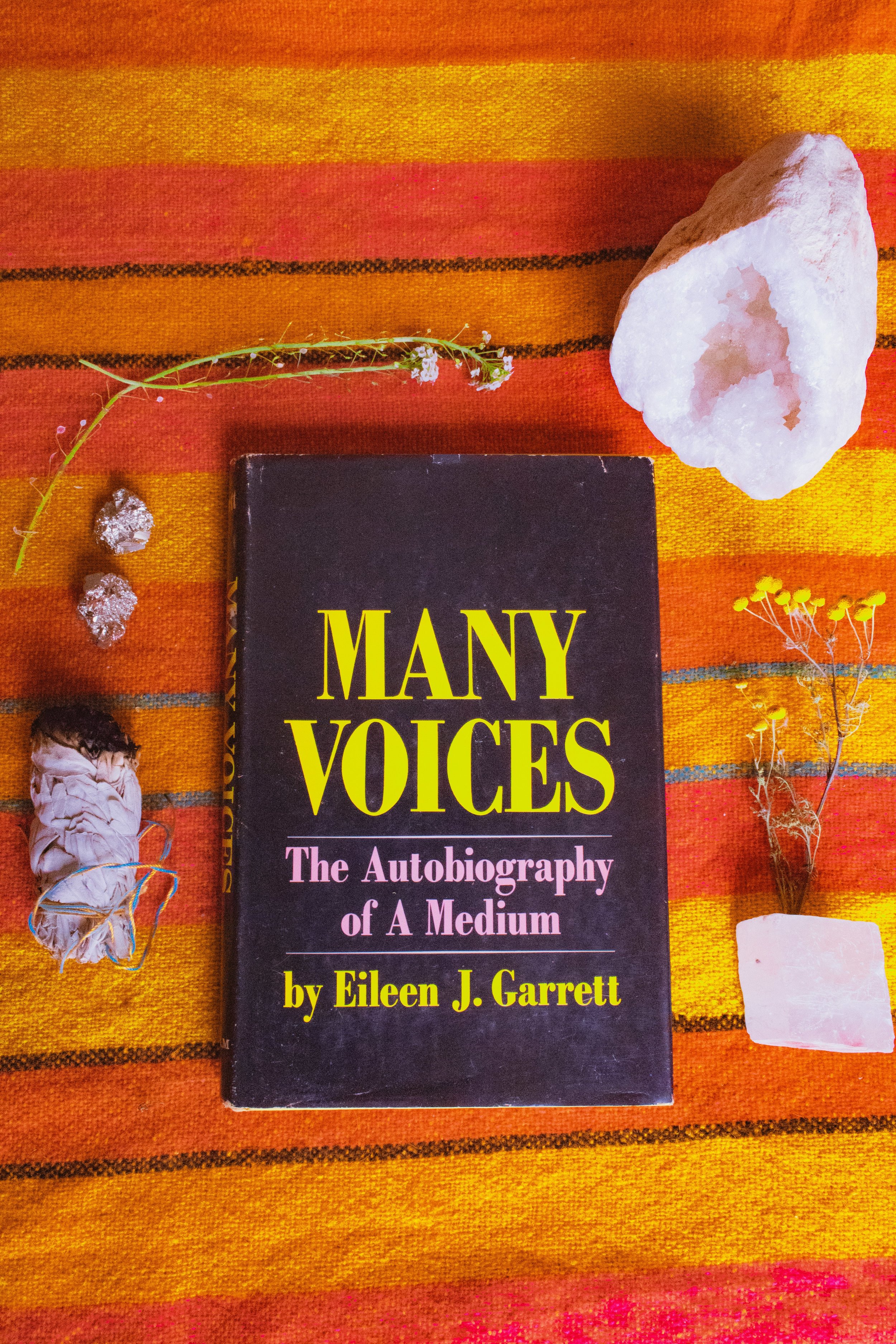 Vintage 1960s Many Voices: The Autobiography of a Medium Hardcover Book