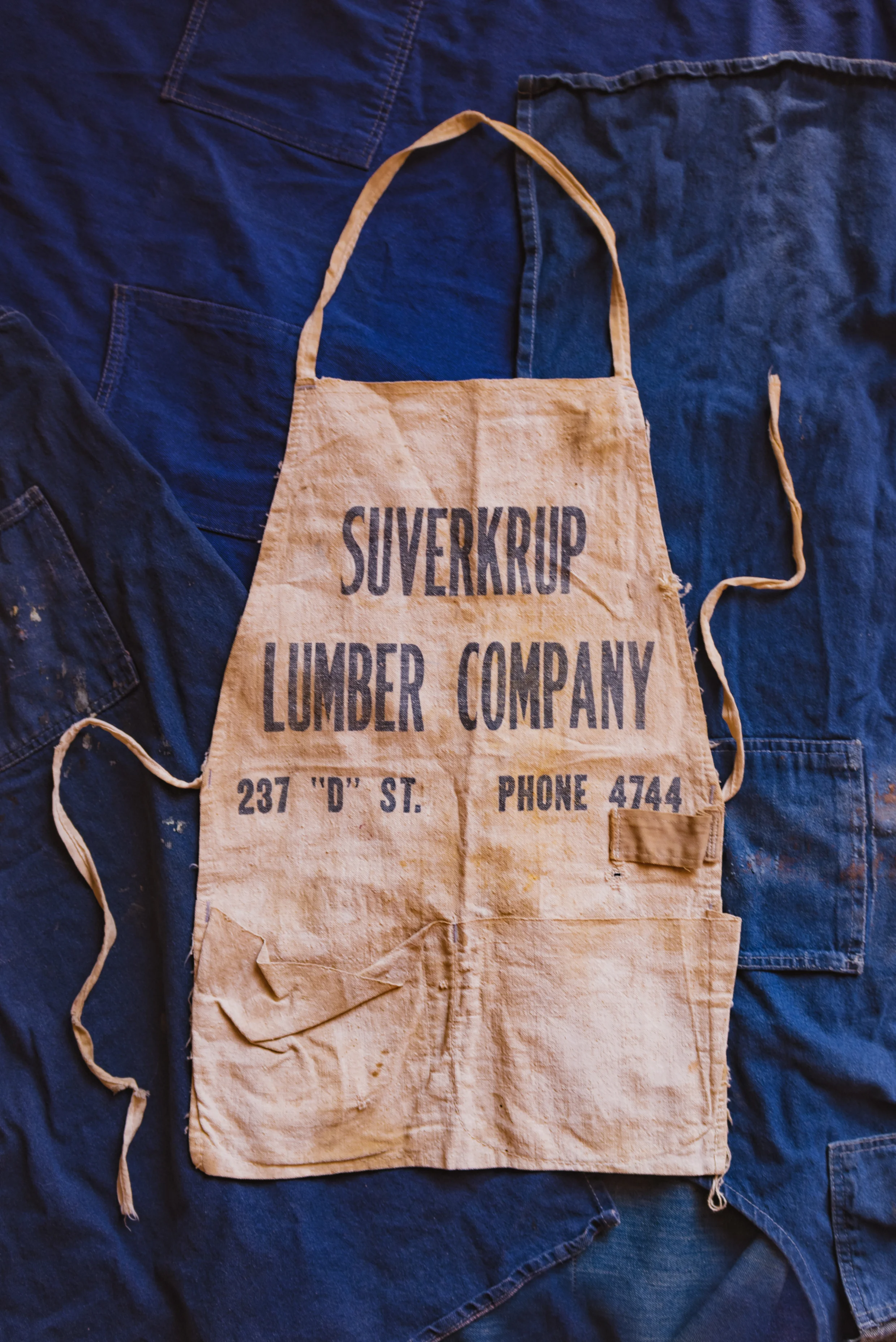 Vintage Suverkrup Lumber Co California Canvas Apron