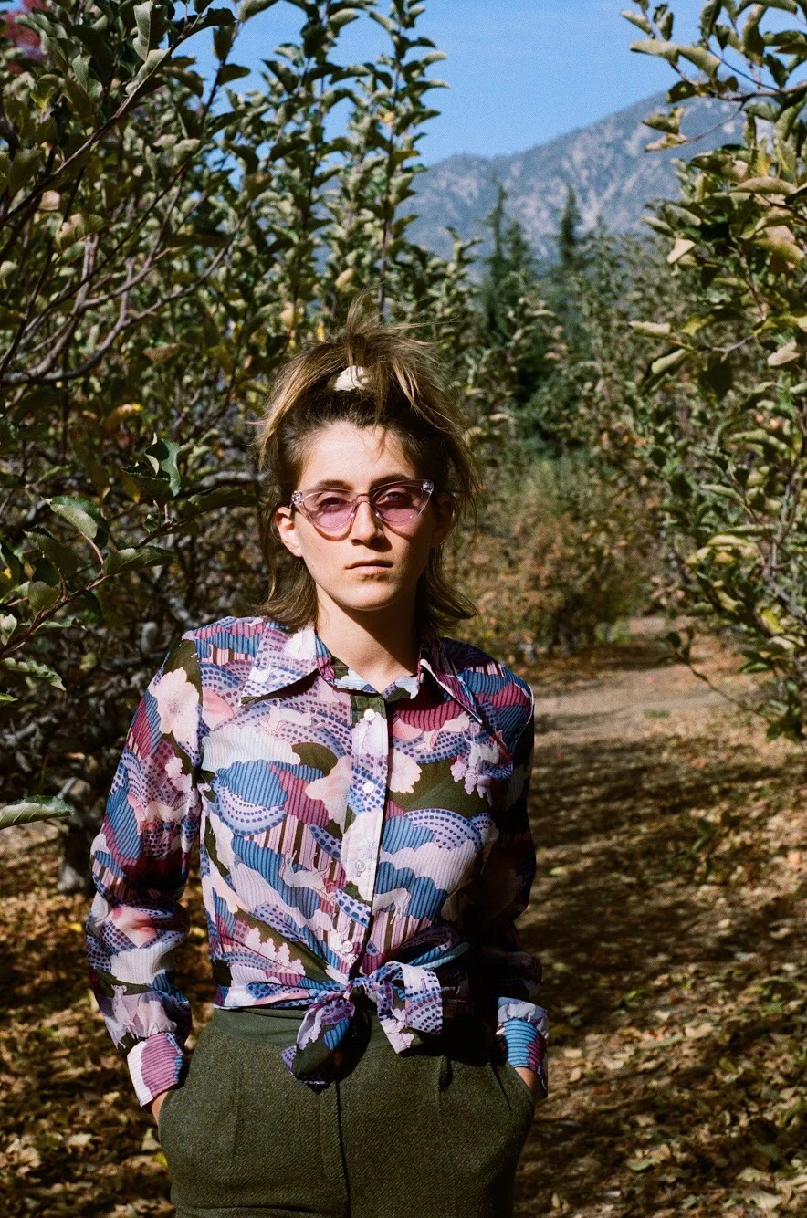 Vintage 1970s Horse Novelty Print Button Up Blouse